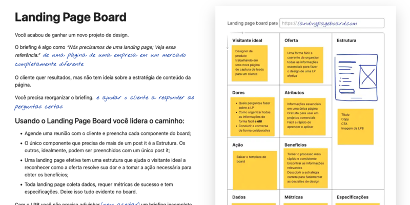 A screenshot of landingpageboard.com
